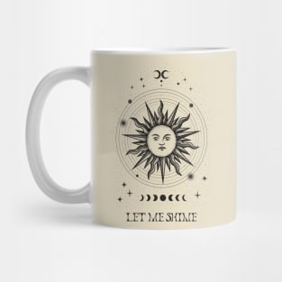 Let Me Shine Magical Mystic Sun Moon Mug